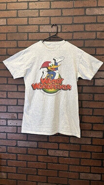 Vintage Woody The Woodpecker Single Stitch One Size Fits Most Blue T-shirt